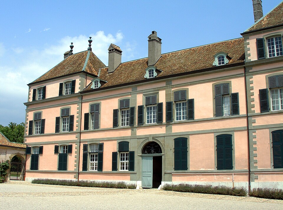 Le château de Coppet, au-dessus du Léman, dans le canton de Vaud
