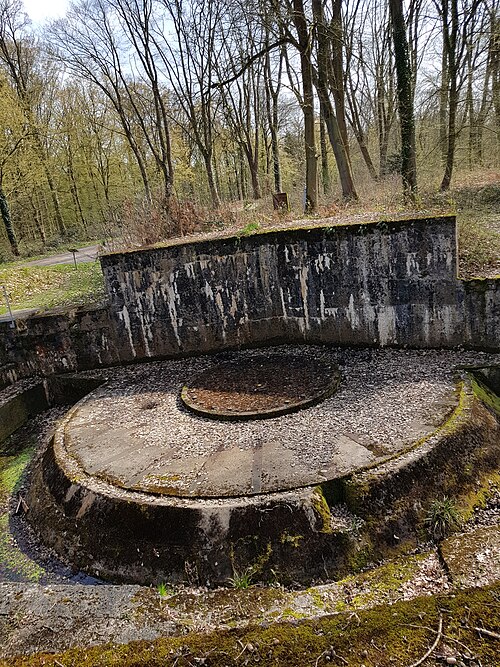 plate-forme de l'obusier de Coucy-le-Château-Auffrique